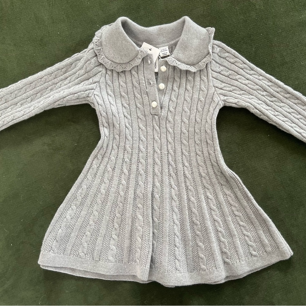 Janie and Jack Cable Knit Sweater Dress NWT size 6-12 months